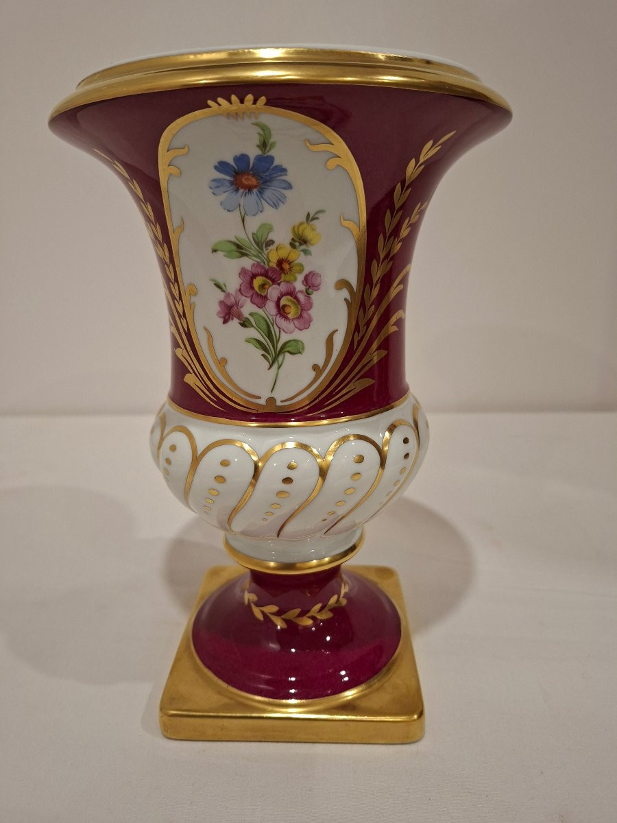 Medici Vase In Limoges Porcelain -photo-3