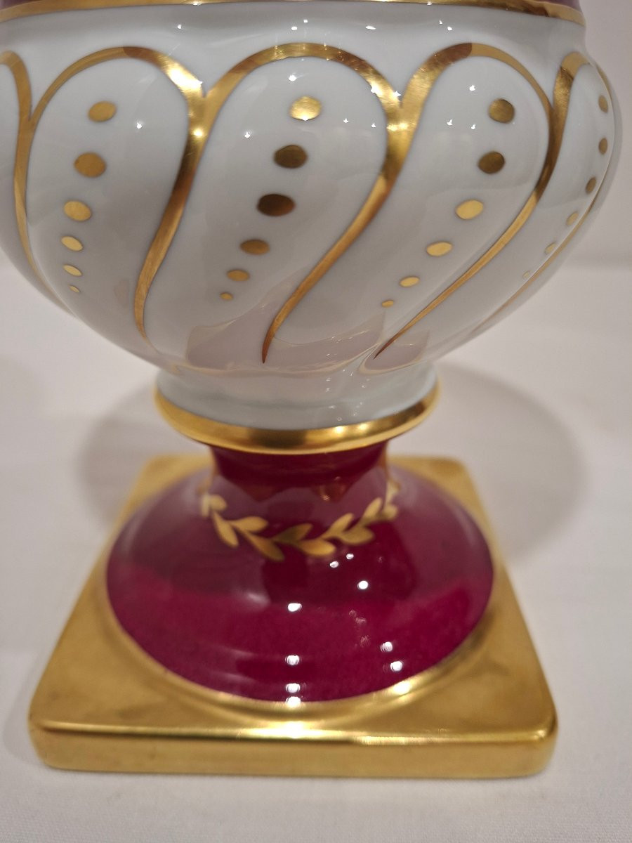 Medici Vase In Limoges Porcelain -photo-1