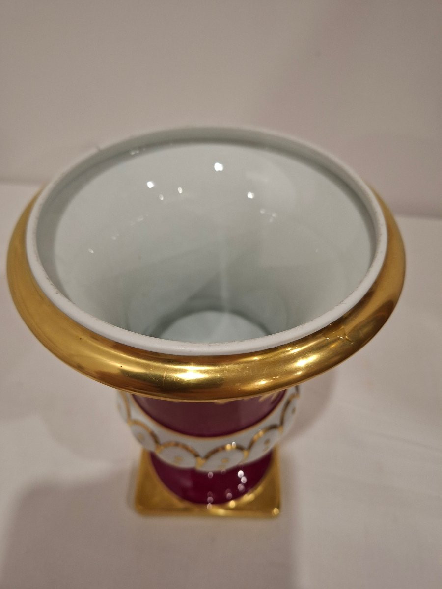 Medici Vase In Limoges Porcelain -photo-3