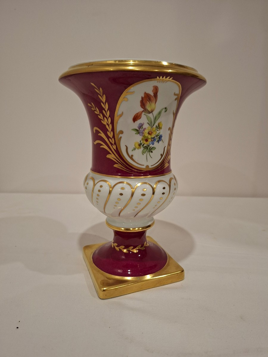 Medici Vase In Limoges Porcelain 