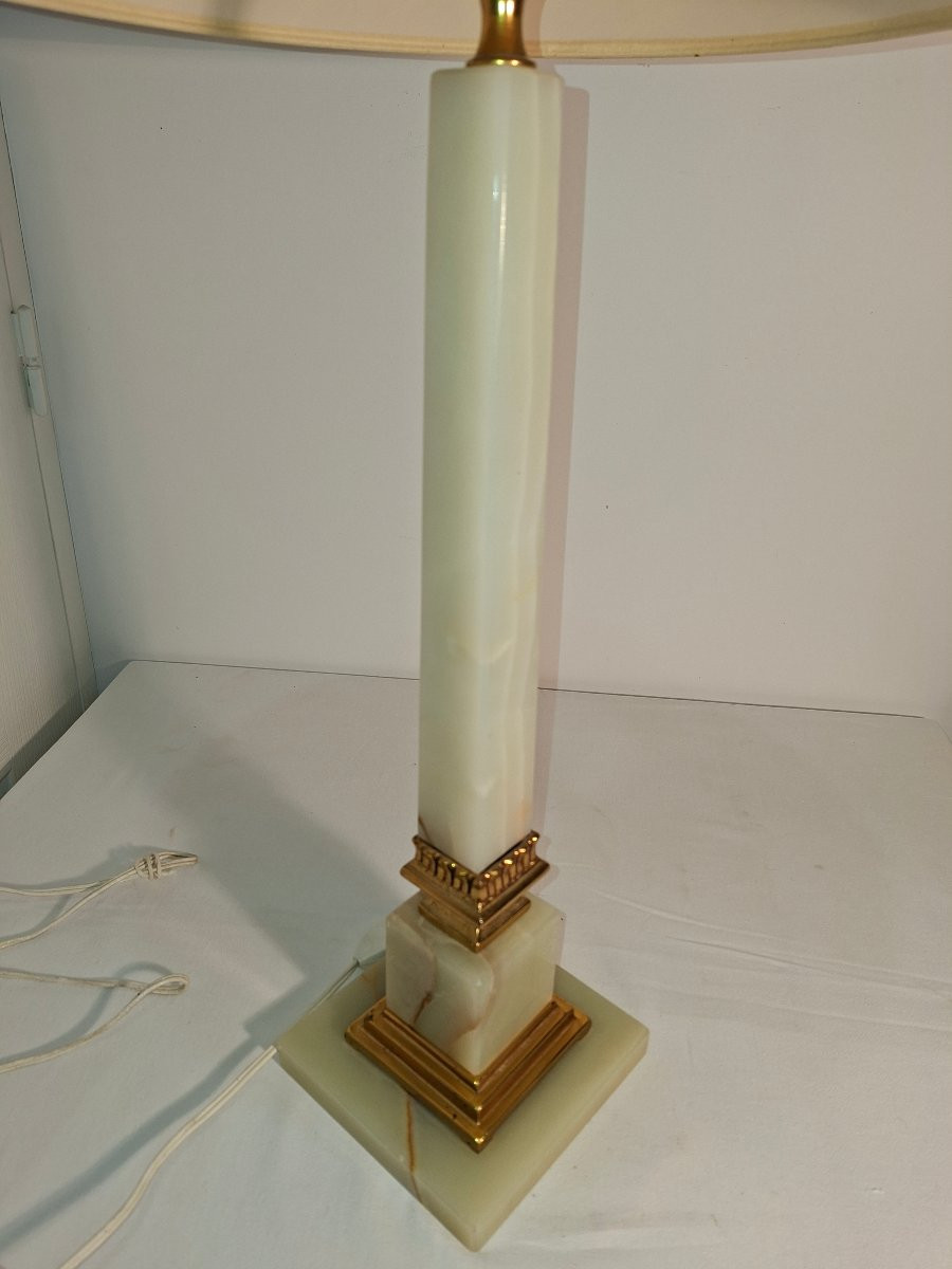 Lampe Onyx et Bronze-photo-2