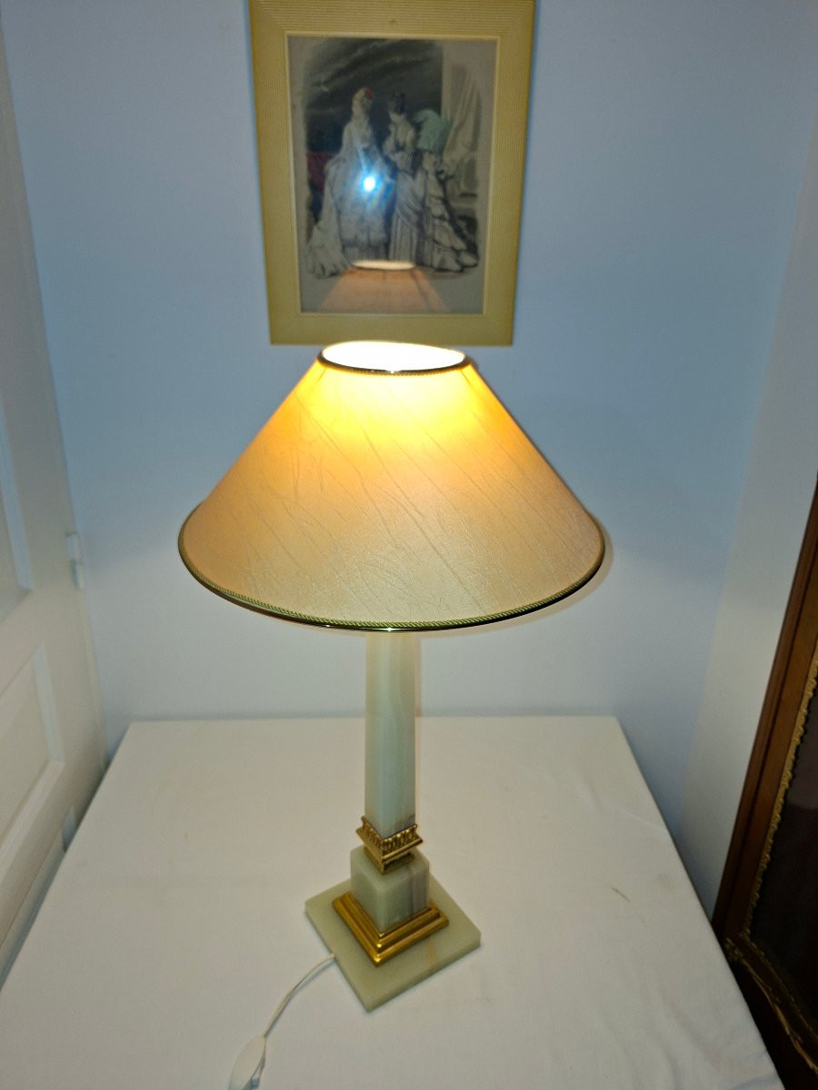 Lampe Onyx et Bronze-photo-5