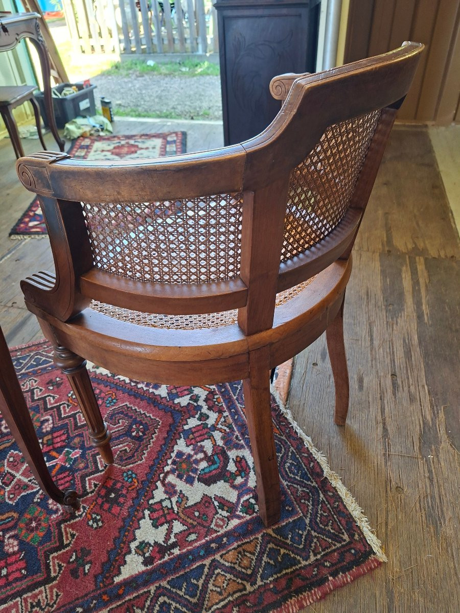 Desk With Cane Armchair-photo-1