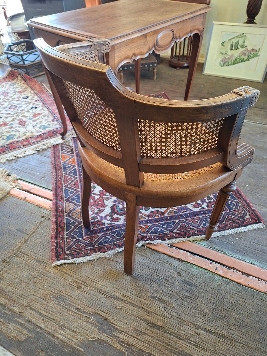 Desk With Cane Armchair-photo-2