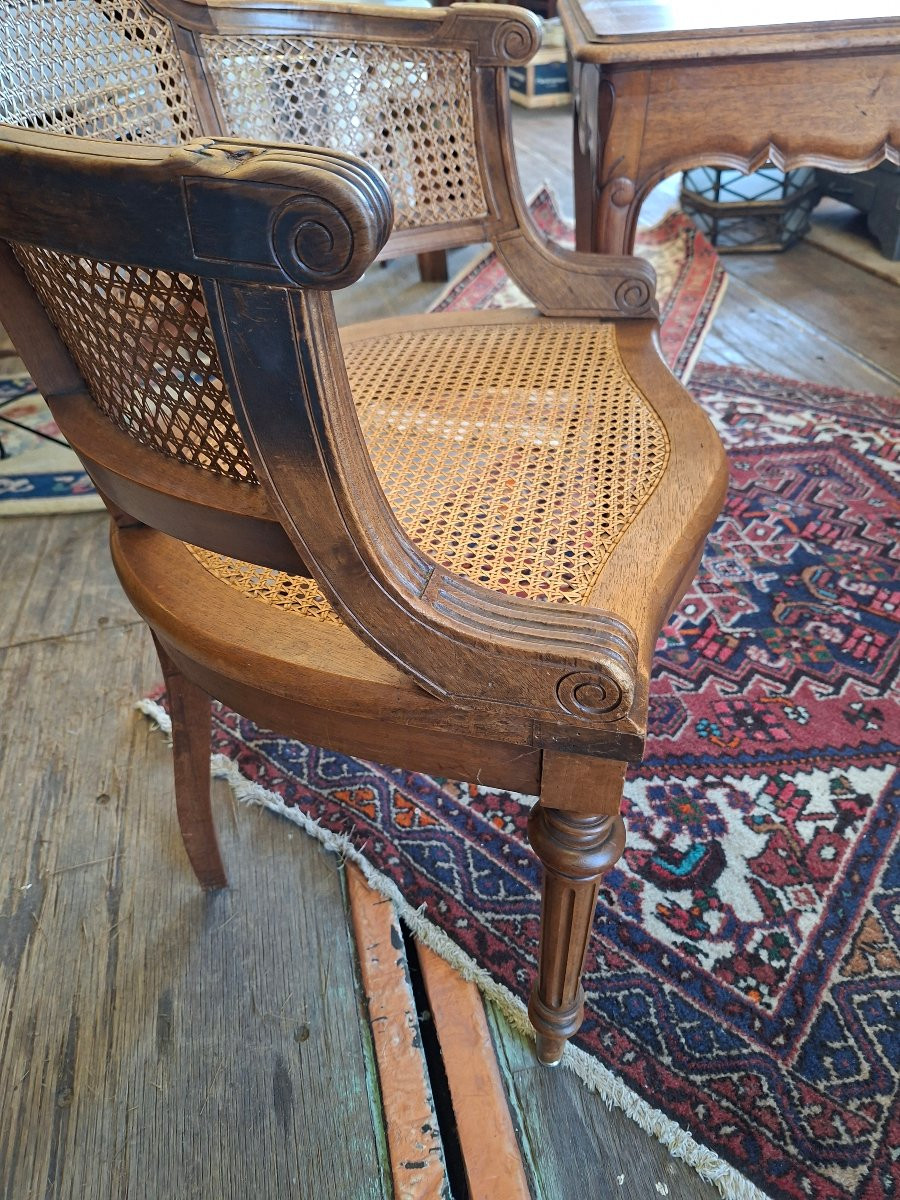 Desk With Cane Armchair-photo-3