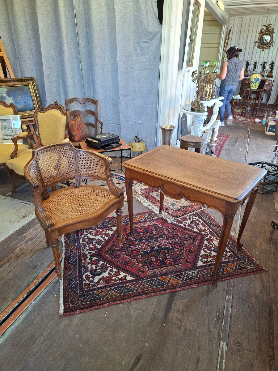 Desk With Cane Armchair-photo-5