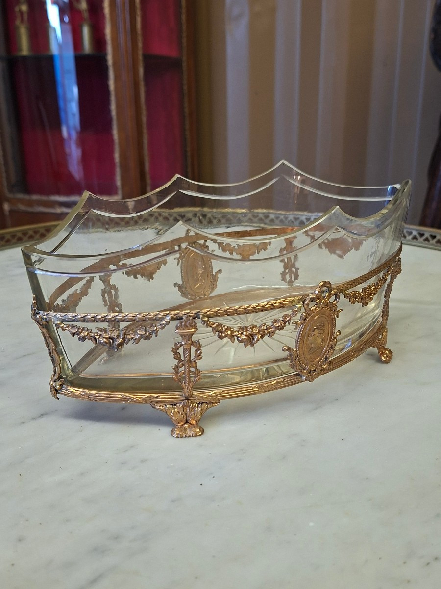Jardiniere/Centre de Table aux Médaillon Louis XVI et Marie-Antoinette 