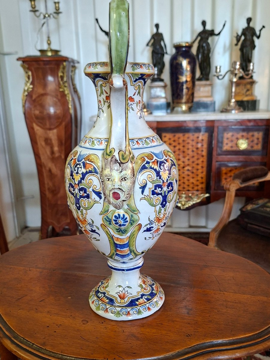Vase/Amphore à Deux Anses de Desvres -photo-4