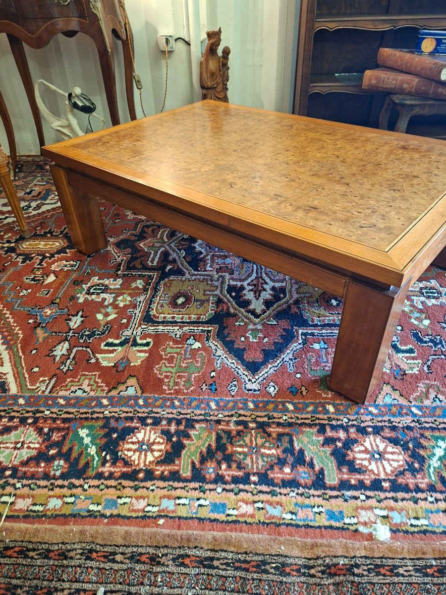 Low Table In Burl Veneer-photo-3