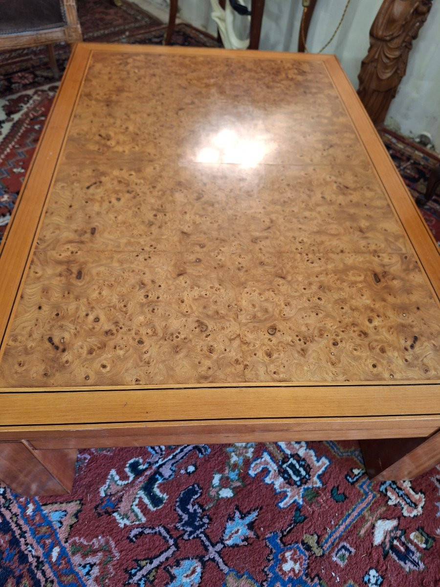 Low Table In Burl Veneer-photo-4
