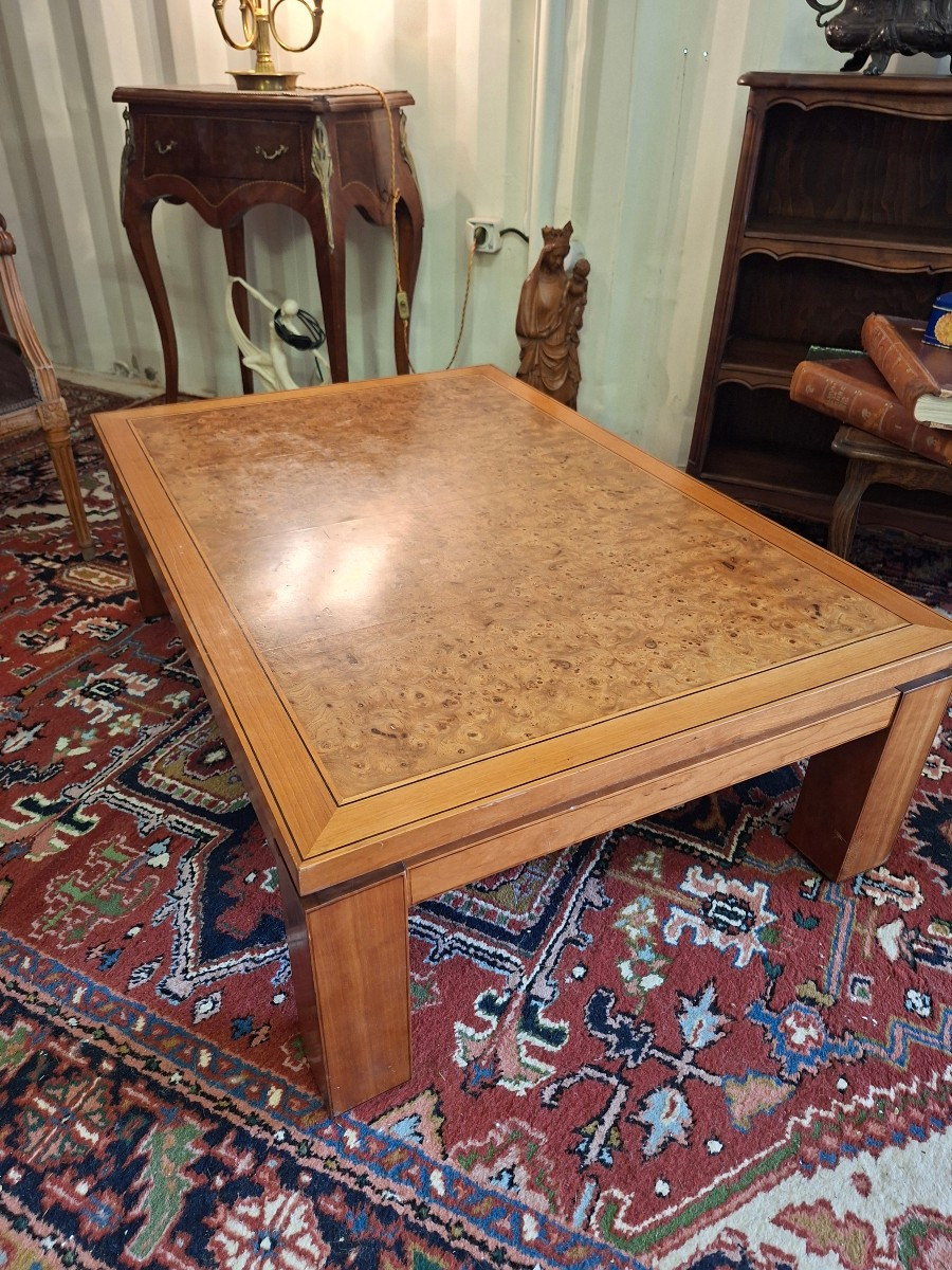 Low Table In Burl Veneer