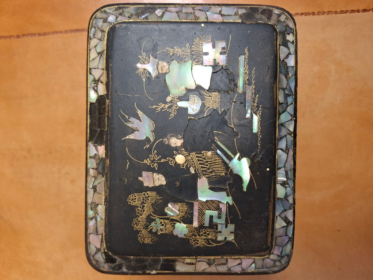 Boite a Bijoux à Décors Japonisant  époque Napoléon III -photo-1