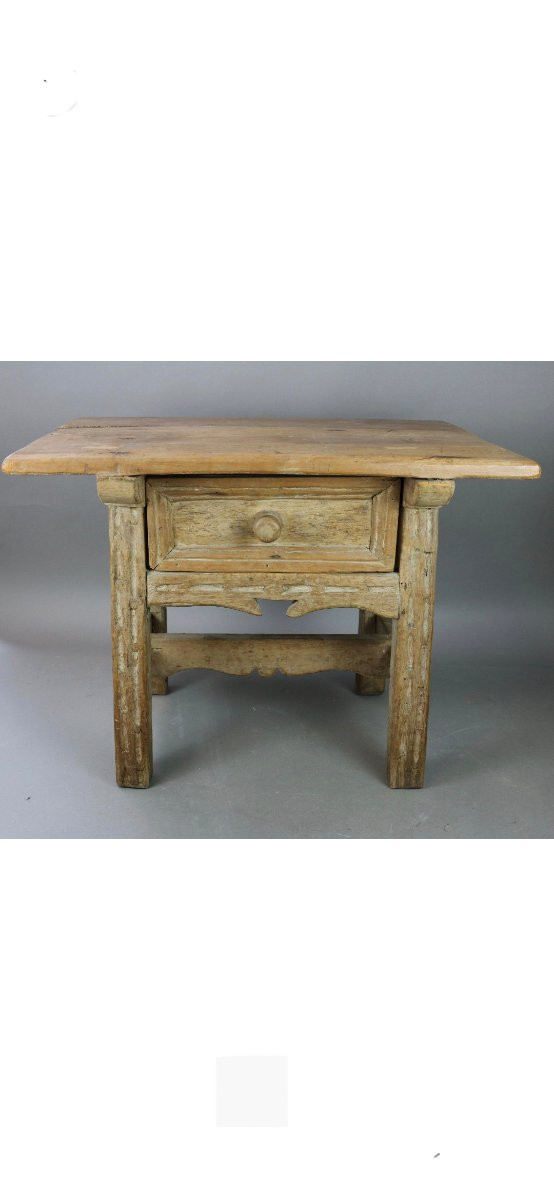 Rustic Bedside In Natural Wood-photo-2