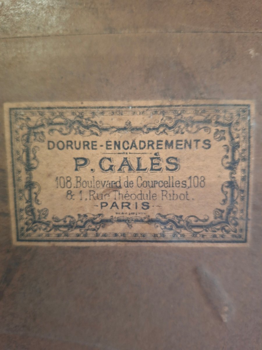 Lithographie d'une Dame Élégante époque 19ieme-photo-2