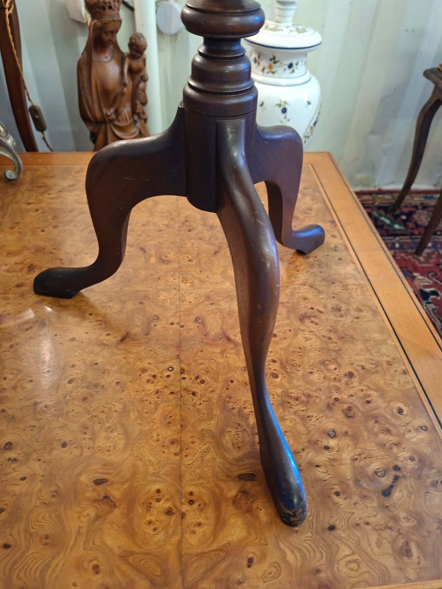Grand Guéridon/Table d 'Appoint de style Anglais en Acajou-photo-2