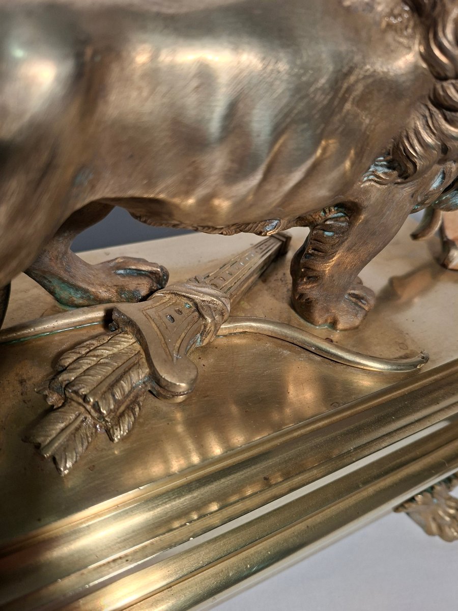  Gilded Bronze Lions -photo-3