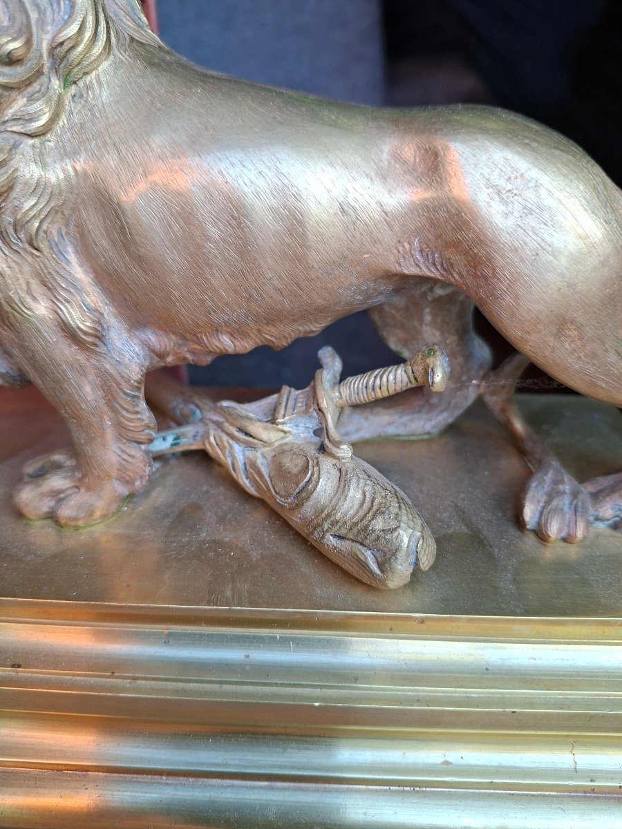  Gilded Bronze Lions -photo-7
