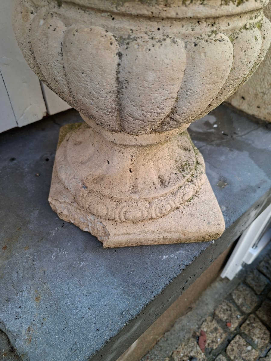 Vase Medicis en Pierre Reconstituée -photo-5