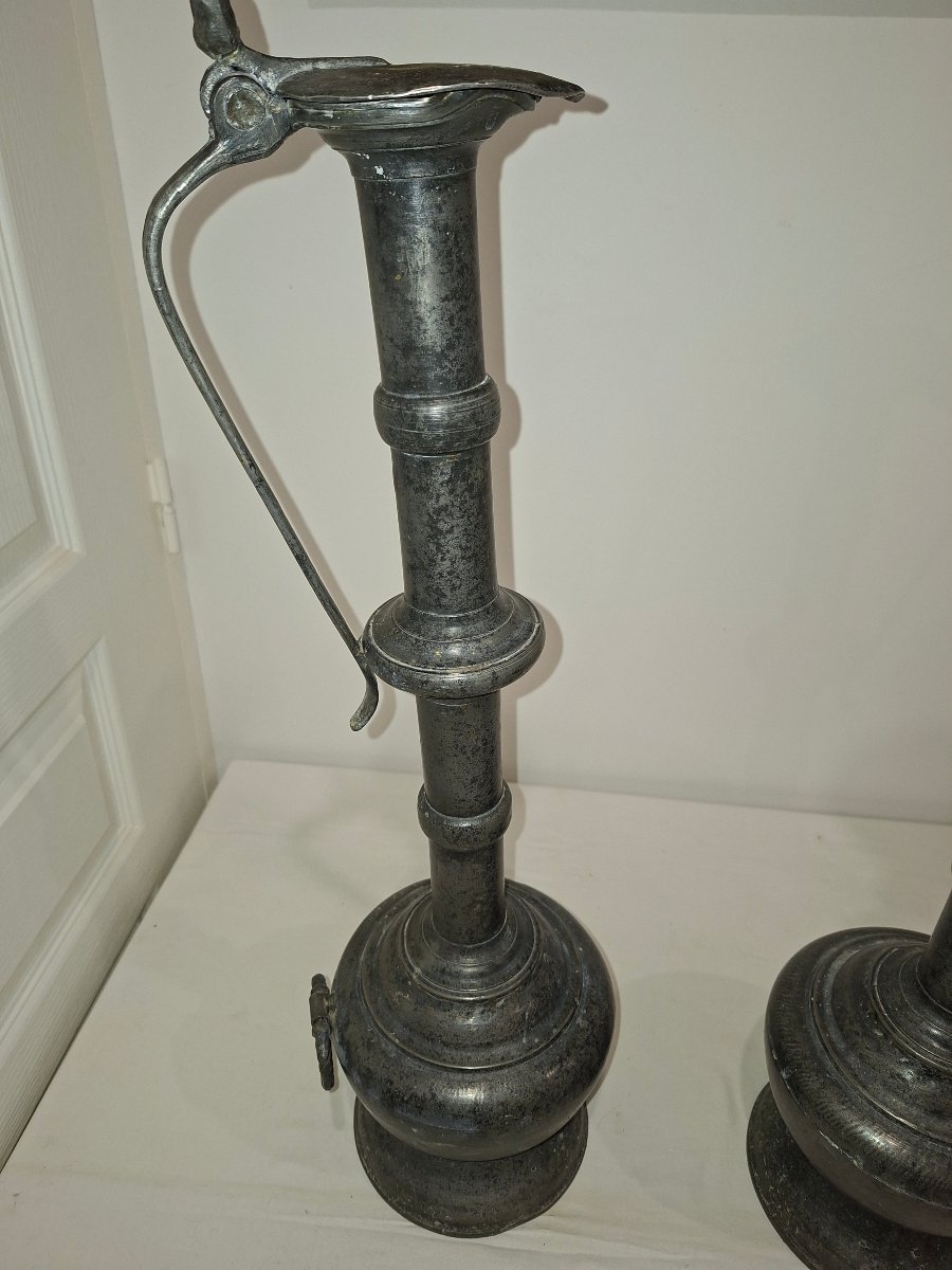 Pair Of Pewter Pitchers-photo-3