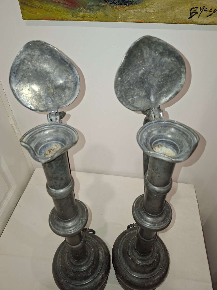 Pair Of Pewter Pitchers-photo-3