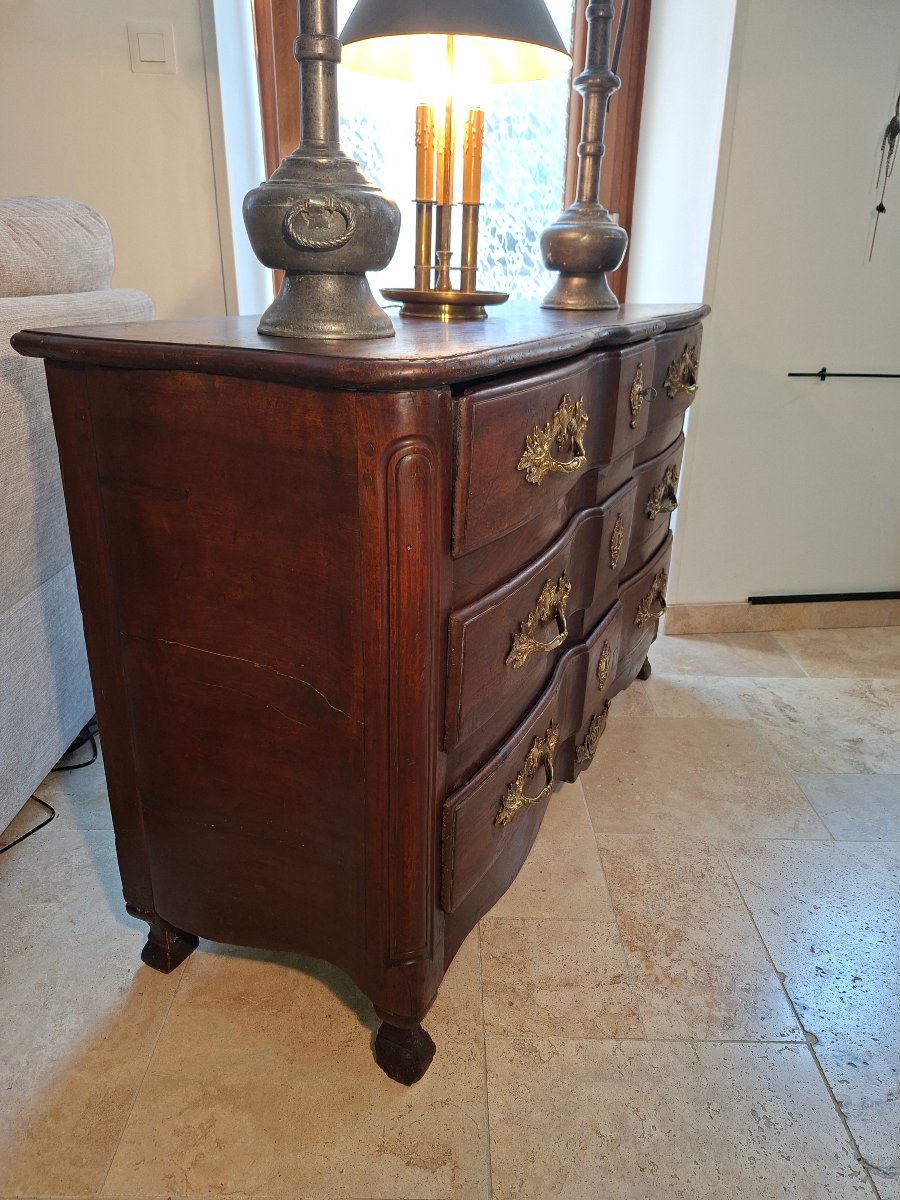 Commode Louis XV en bois Naturel 18 ieme-photo-2