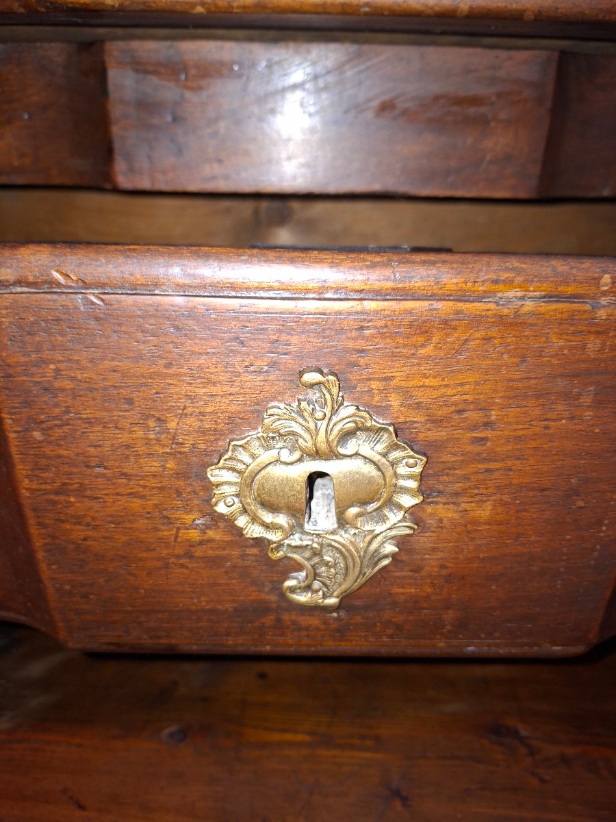 Commode Louis XV en bois Naturel 18 ieme-photo-2