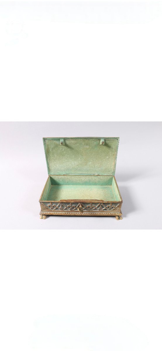 Grand Coffret en Bronze à  Double Patine de Max Le Verrier 1891-1973-photo-3