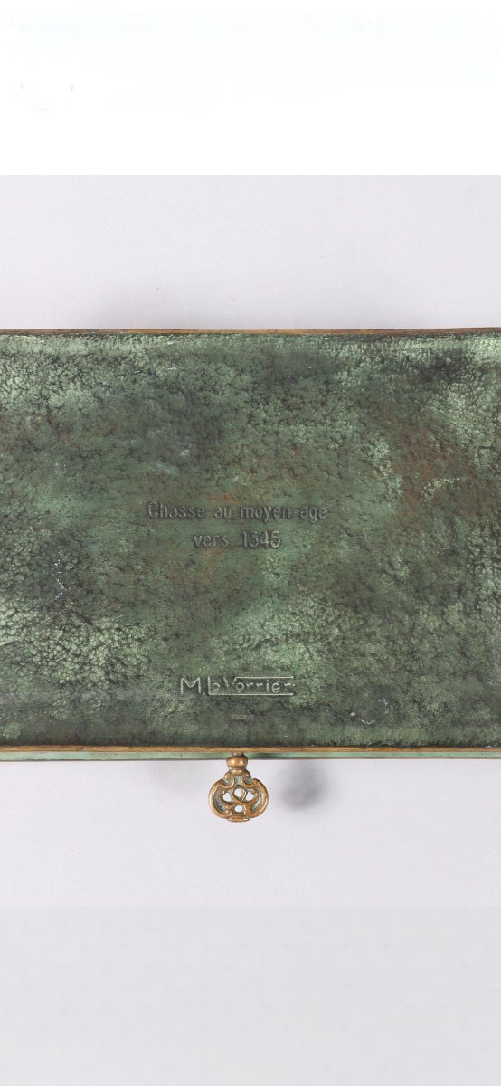Grand Coffret en Bronze à  Double Patine de Max Le Verrier 1891-1973-photo-2