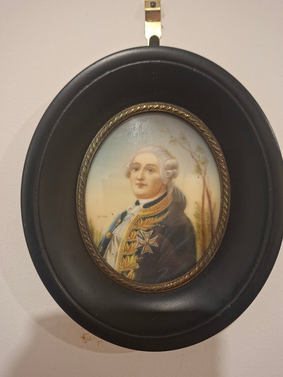 Miniatures du Roi Louis XVI et Marie-Antoinette -photo-2