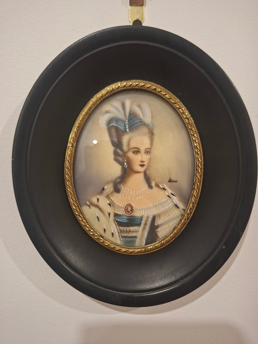 Miniatures du Roi Louis XVI et Marie-Antoinette -photo-3