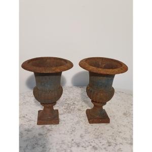 Vase medicis en fonte