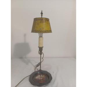 Lampe montée en style bouillotte 