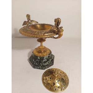 Coupe/Centre de Table en bronze Napoléon III 
