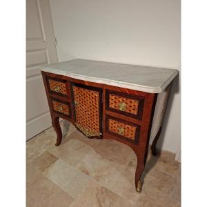 Commode Transition en Marqueterie de Cubes 