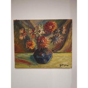 Bouquet de Fleurs en Vase 