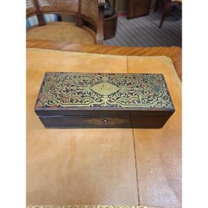 Mahogany And Boulle Marquetry Glove Box