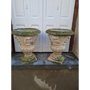 Medici Vase Made Of Reconstructed Stone 