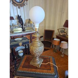 Bronze Lamp With Chimera Designs 