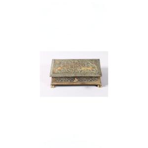 Grand Coffret en Bronze à  Double Patine de Max Le Verrier 1891-1973