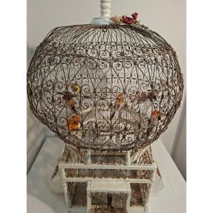 Decorative Birdcage In The Shape Of A Hot-air Balloon, Circa 1900