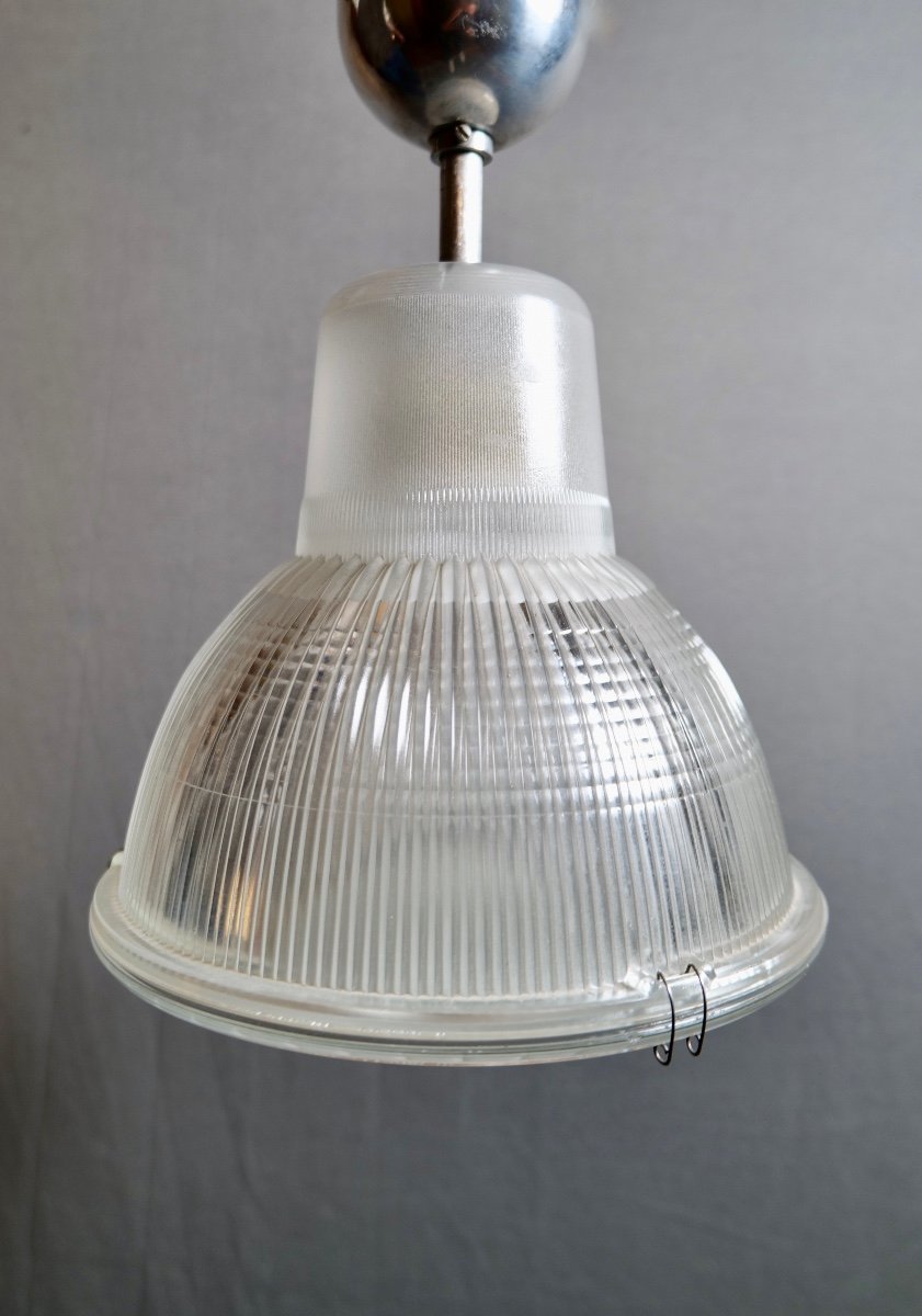 Belle Lampe Holophane En Verre - Années 60 - DESIGN