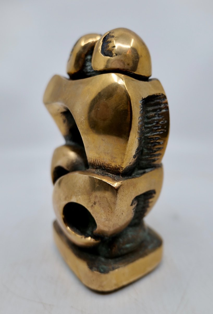 Bronze Sculpture By Domenico Colanzi (born 1944) "intertwined Couple" - Italy -photo-3