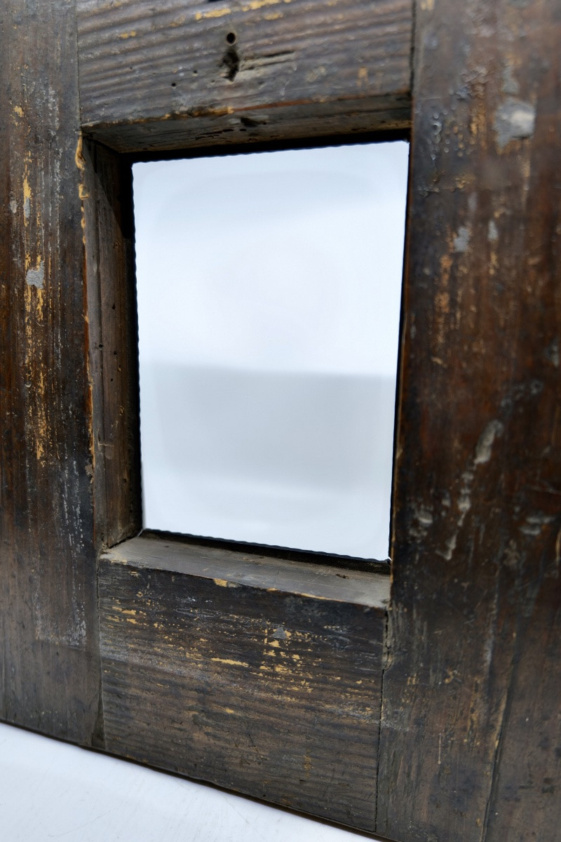 Dutch Frame In Blackened Guilloché Wood - 17th Century Period-photo-2