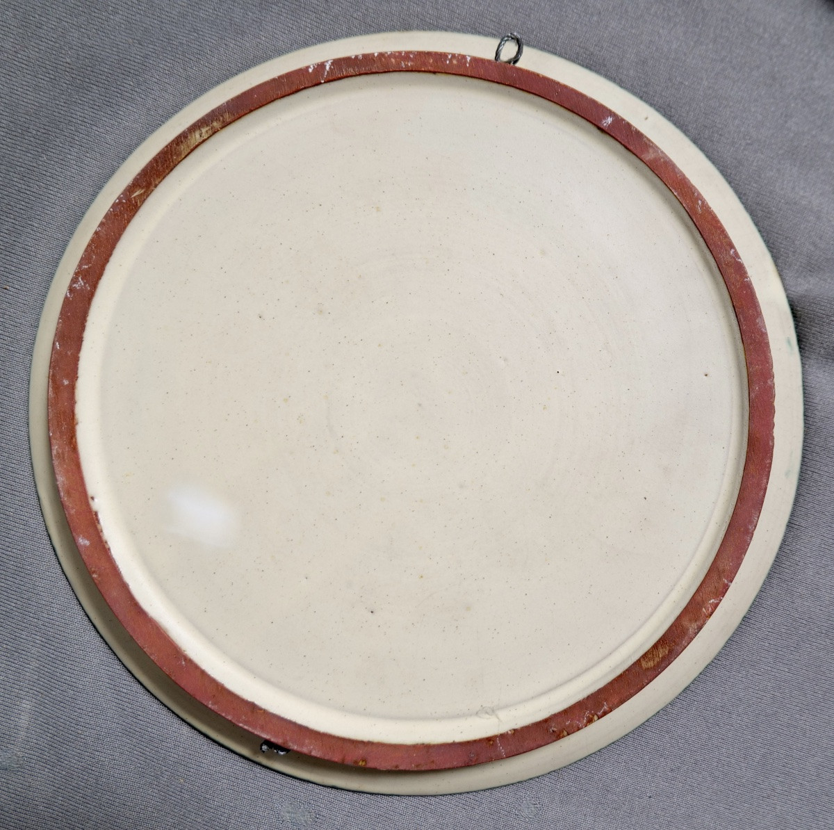 Gilbert Portanier - Plate With Figures And Sky Blue Outline - Vallauris - Cannes-photo-3