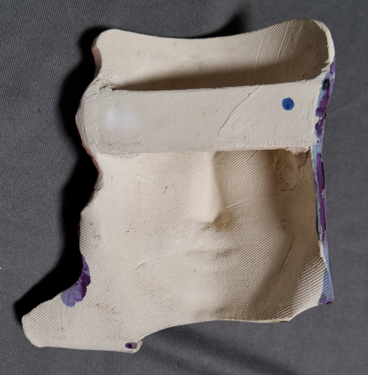 Gilbert Portanier - Venetian Style Mask In Red And Purple - Vallauris And Cannes-photo-3