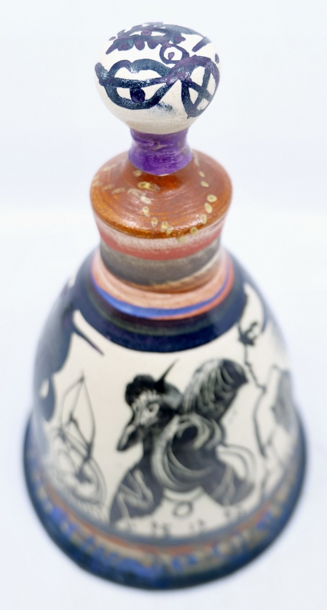 Gilbert PORTANIER - Cloche à décor d'oiseau - Vallauris - Cannes-photo-3