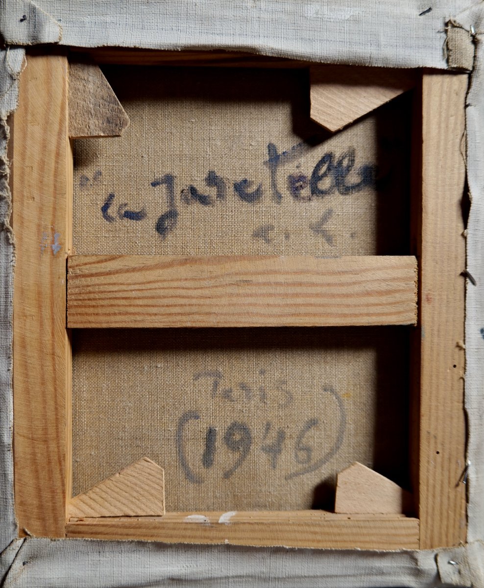 André Hambourg "La Jaretelle" huile sur toile - érotique-photo-3