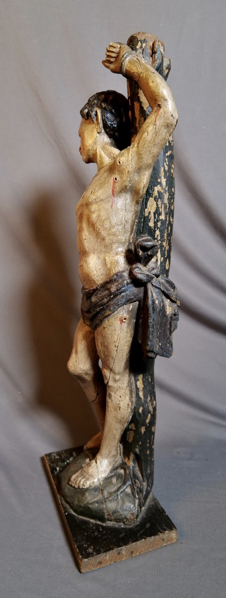 Sculpture "Saint Sébastien" atelier flamand XVIIe siècle-photo-4