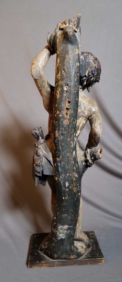 Sculpture "Saint Sébastien" atelier flamand XVIIe siècle-photo-1