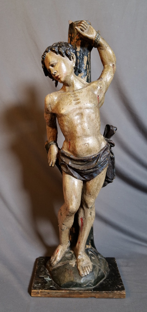 Sculpture "Saint Sébastien" atelier flamand XVIIe siècle
